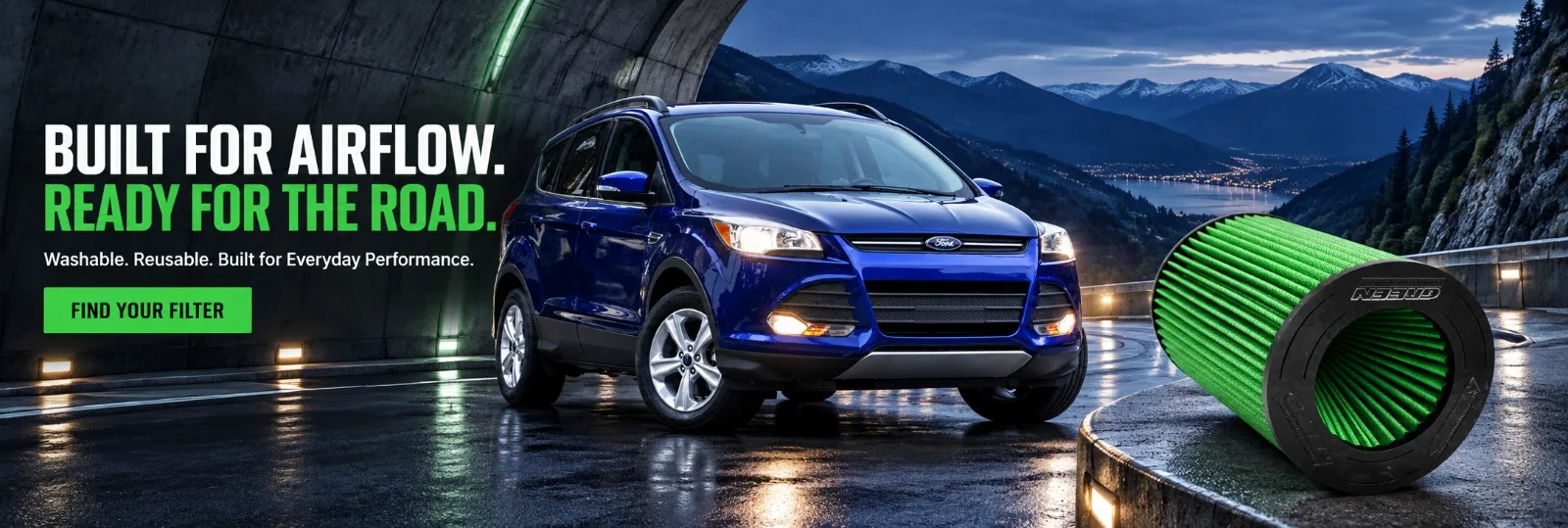 Built for airflow. Ready for the road. Washable. Reusable. Built for everyday performance. Find your filter.